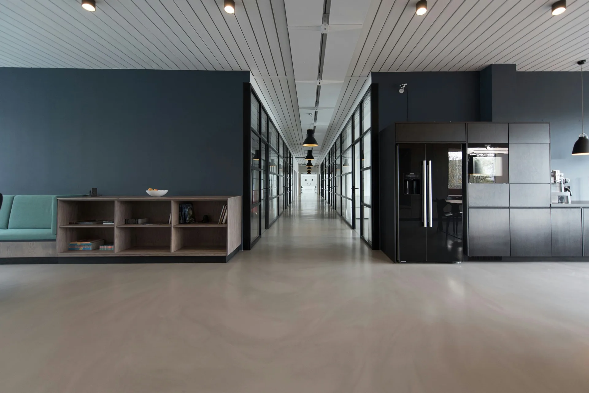 polished concrete floor in a Abbotsford showroom