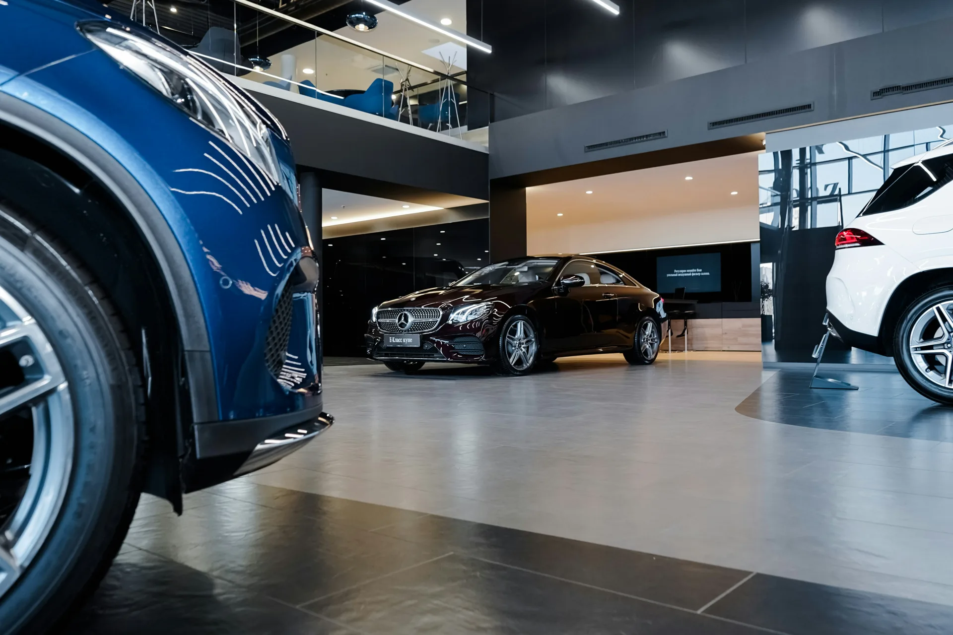 polished concrete showroom floor in a Abbotsford retail space