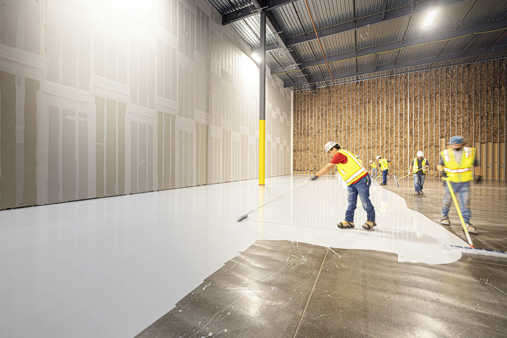 finished EV battery manufacturing floor in Abbotsford