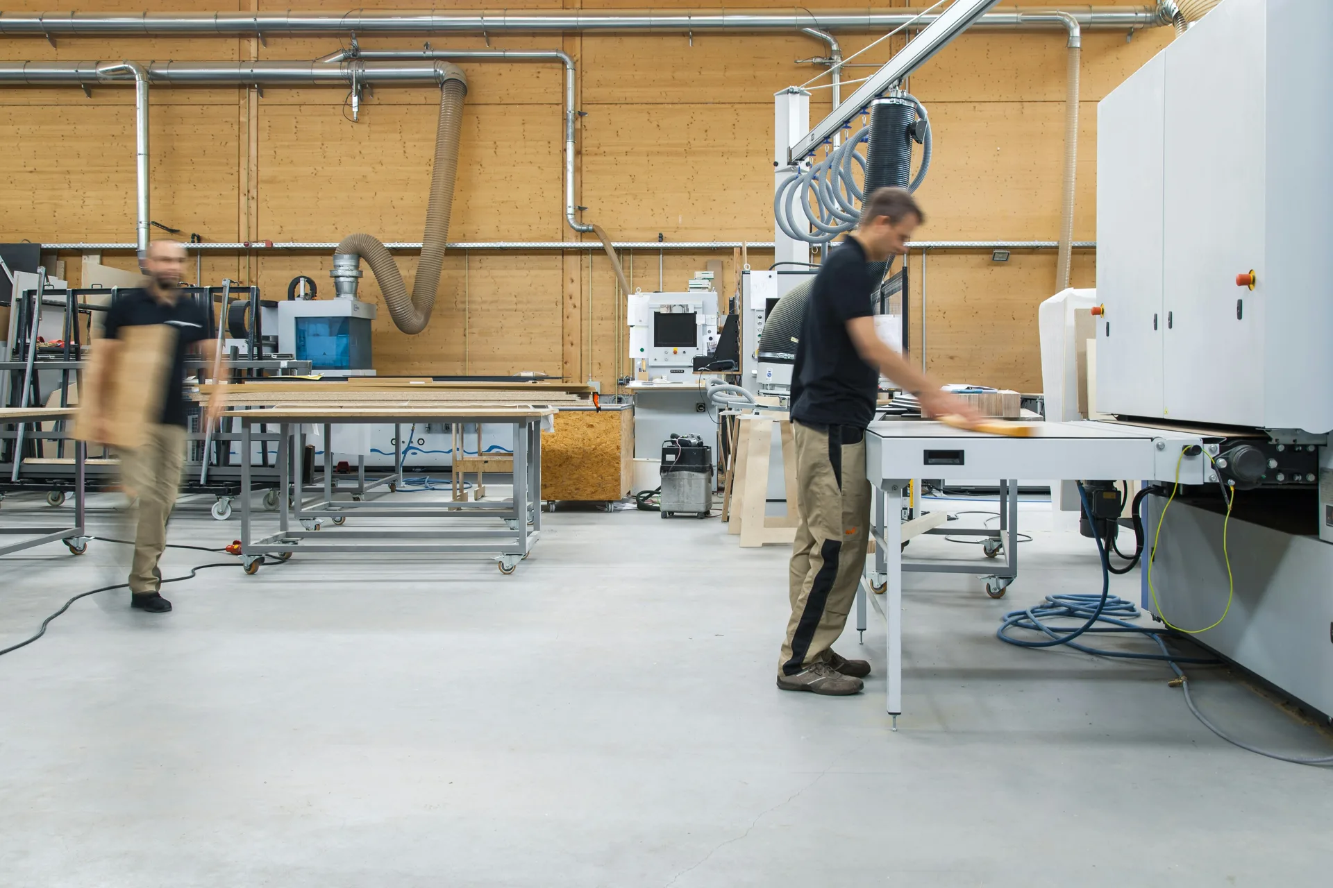 controlled-environment epoxy floor at a Abbotsford light-industrial facility