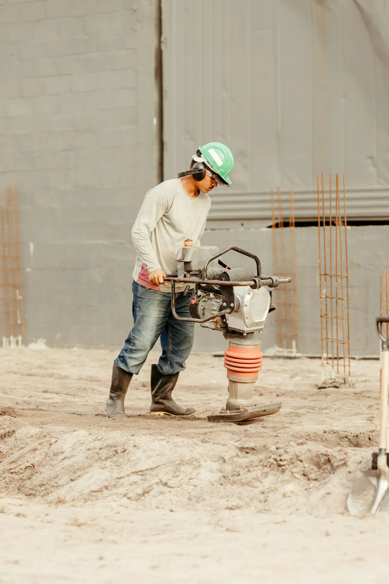 sub-grade prep before a concrete pour calculated by volume in Abbotsford