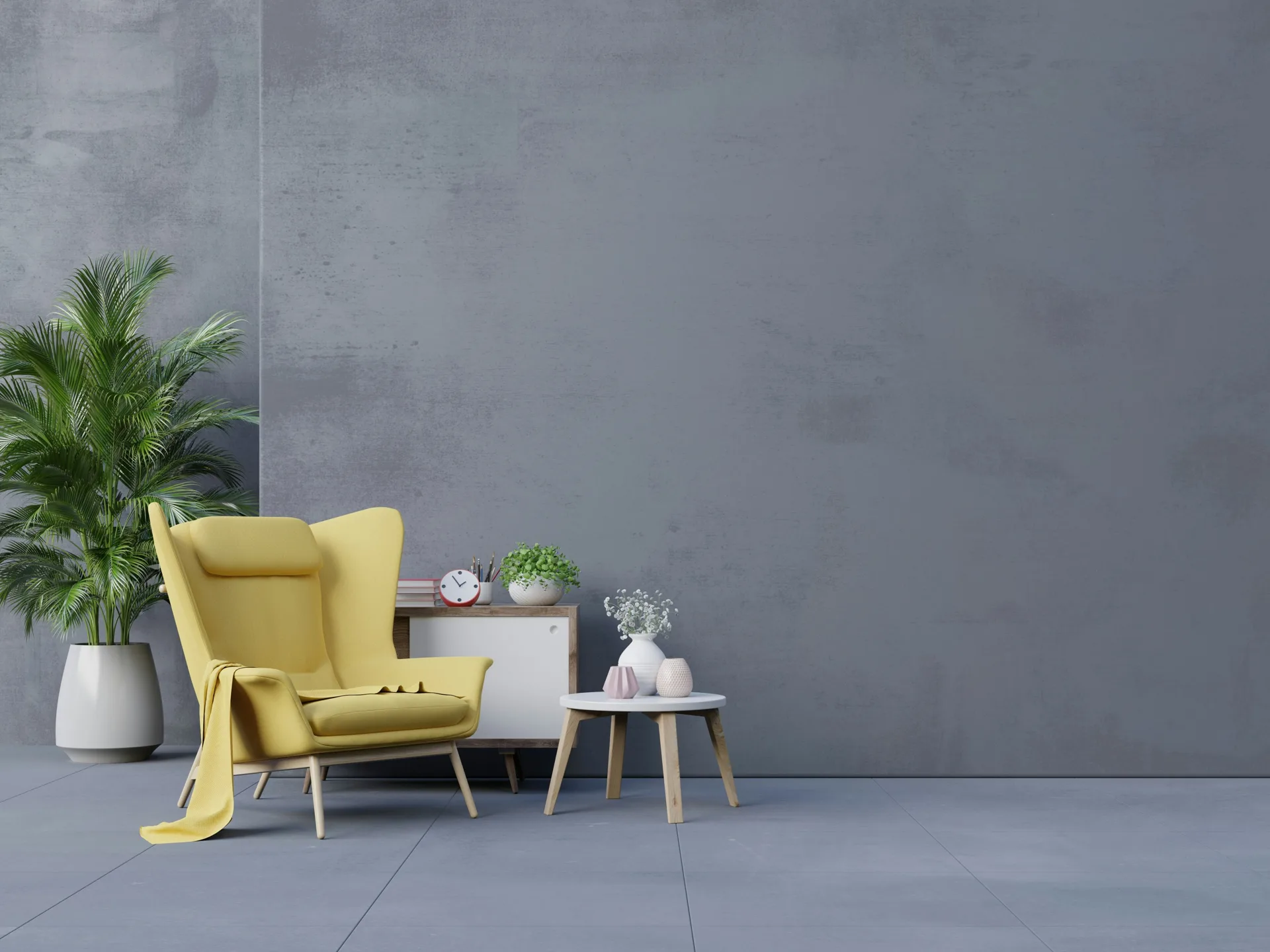 concrete feature surface in a modern Abbotsford interior