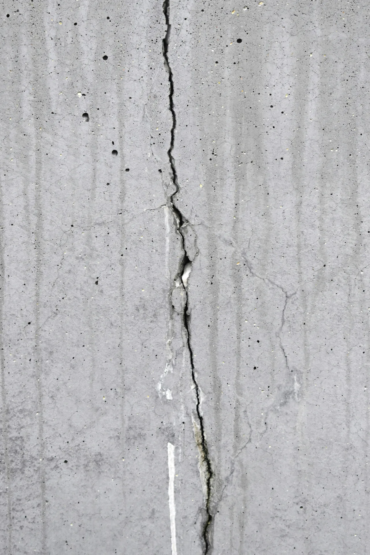 spalling and cracking on a Abbotsford foundation wall ready for repair