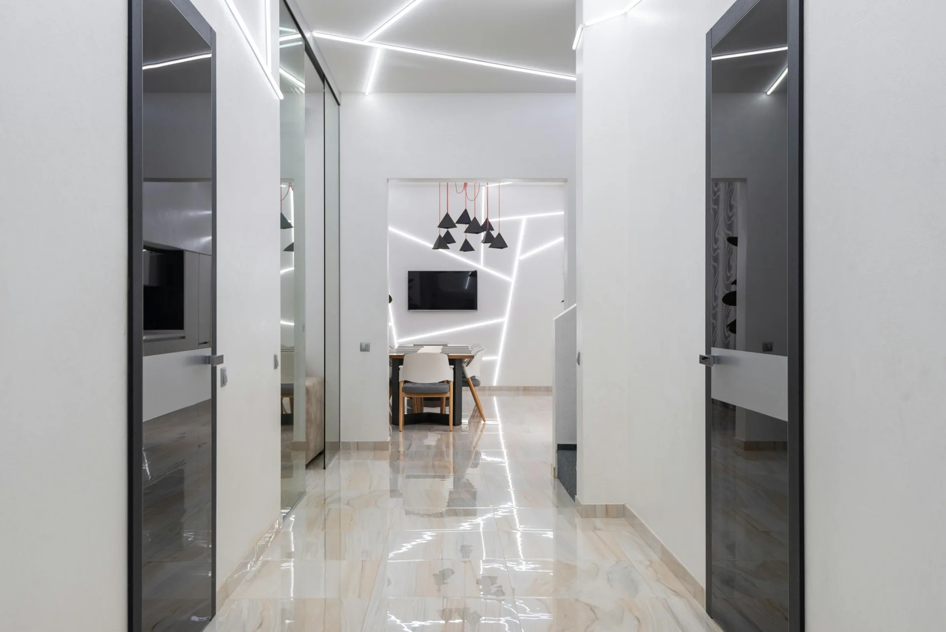 polished concrete floor at a Abbotsford garage