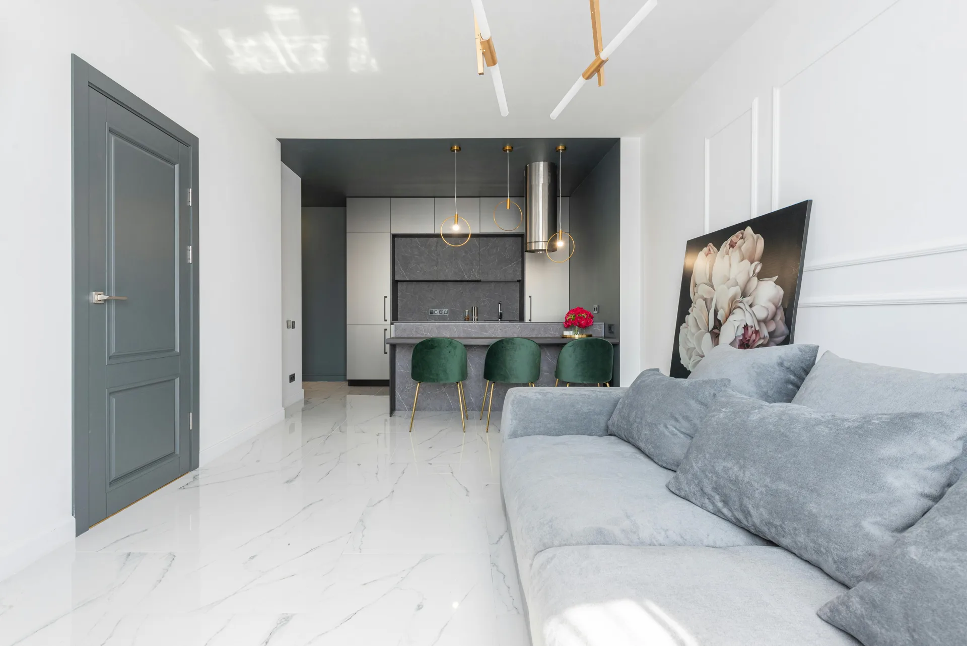 polished garage floor with a low-sheen finish in Abbotsford