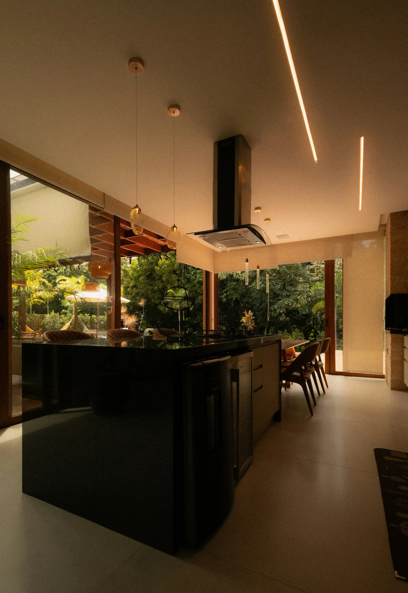 polished concrete floor in a modern Abbotsford kitchen